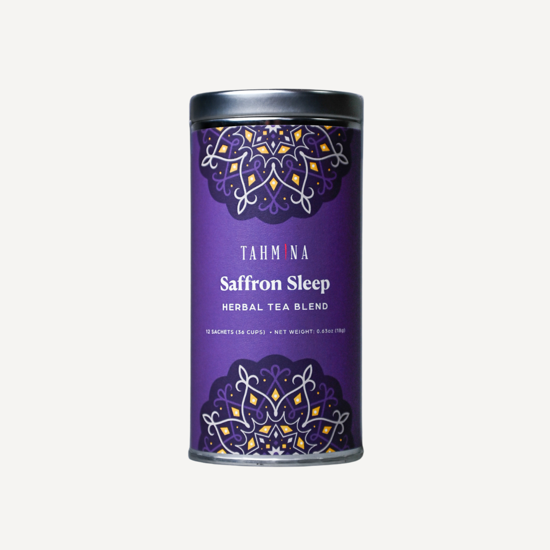 Saffron Sleep Caffeine Free Herbal Tea Blend (Sachets)