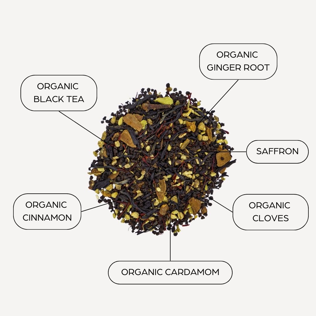 Saffron Chai Black Tea Blend (Sachets)