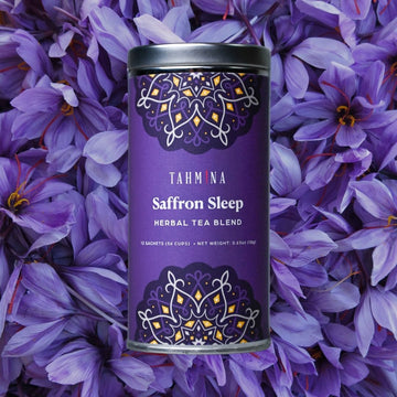 Saffron Sleep Caffeine Free Herbal Tea Blend (Sachets)